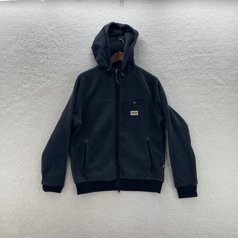 Howler Bros Fleece Jacket Mens M Gray Hooded Gorpcore Hiking Outdoor Luxury